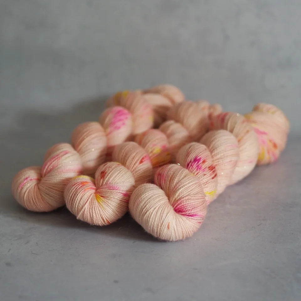 Peach Fizz - Barbarella Sparkle Sock