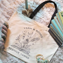 Load image into Gallery viewer, Yarn &amp; Books Canvas Tote
